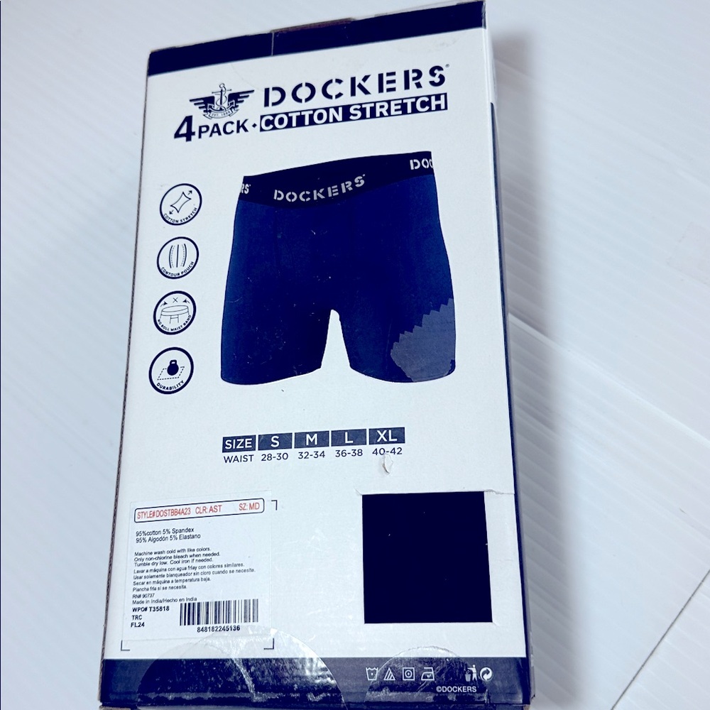 NWT Dockers 4-pk Boxer Briefs M - Picture 4 of 7